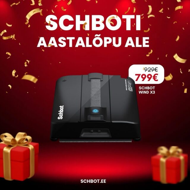 Imelist aasta lõppu sõbrad!
Uuele aastale tuleb ikka vastu minna puhta koduga! Tule täna-homme läbi ja saa endale planeedi uusimad ja vingemaimad robotid! 
https://staging.schbot.ee/e-pood/

#schbot